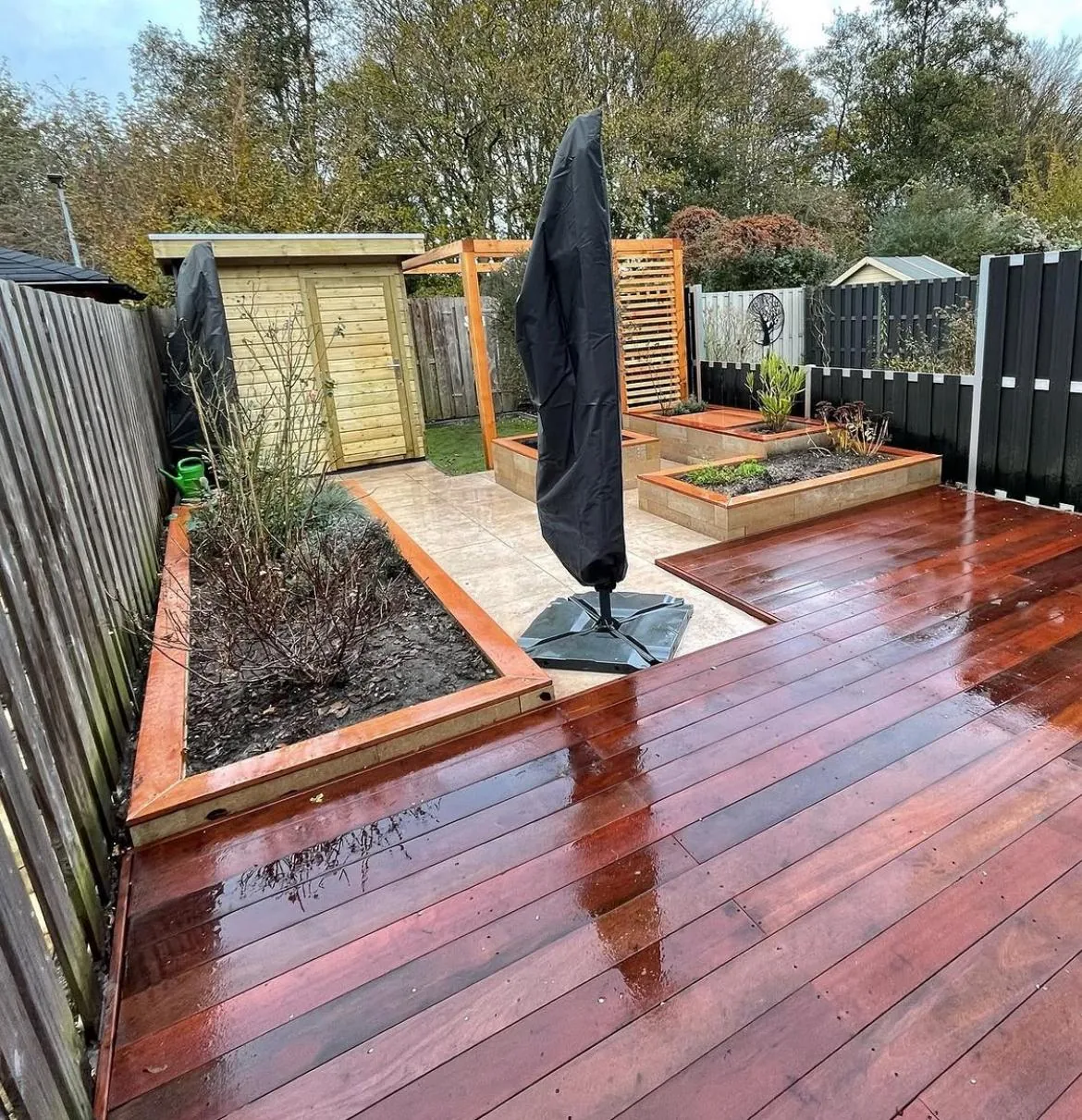 Complete tuin met voor- en achterzijde